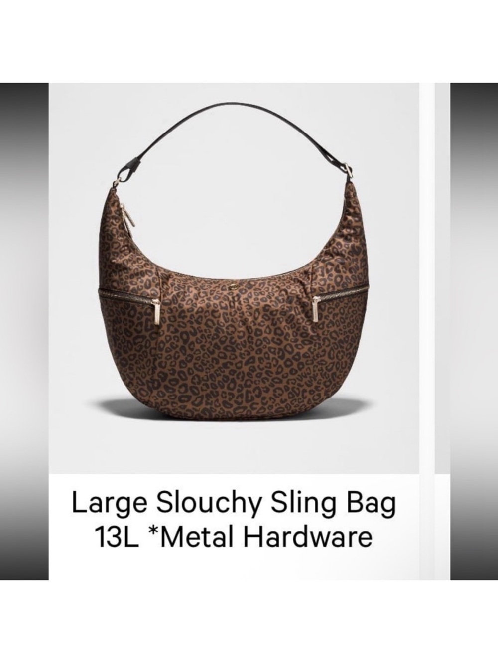 lululemon athletica Brown Leopard-Print Shoulder Sling